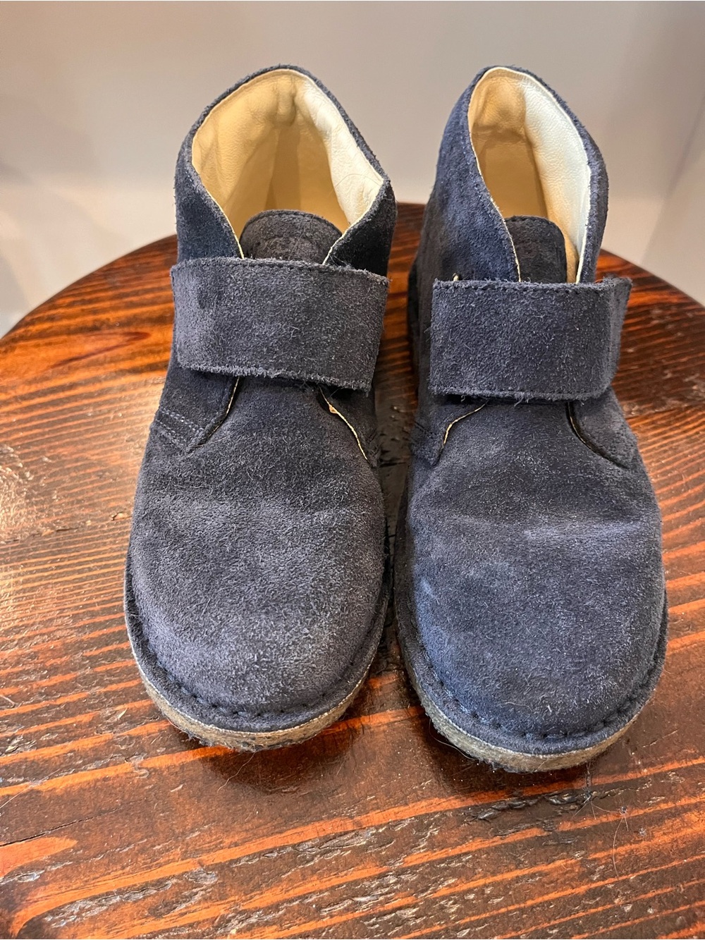 Naturino Navy Suede Velcro Kids Boots
